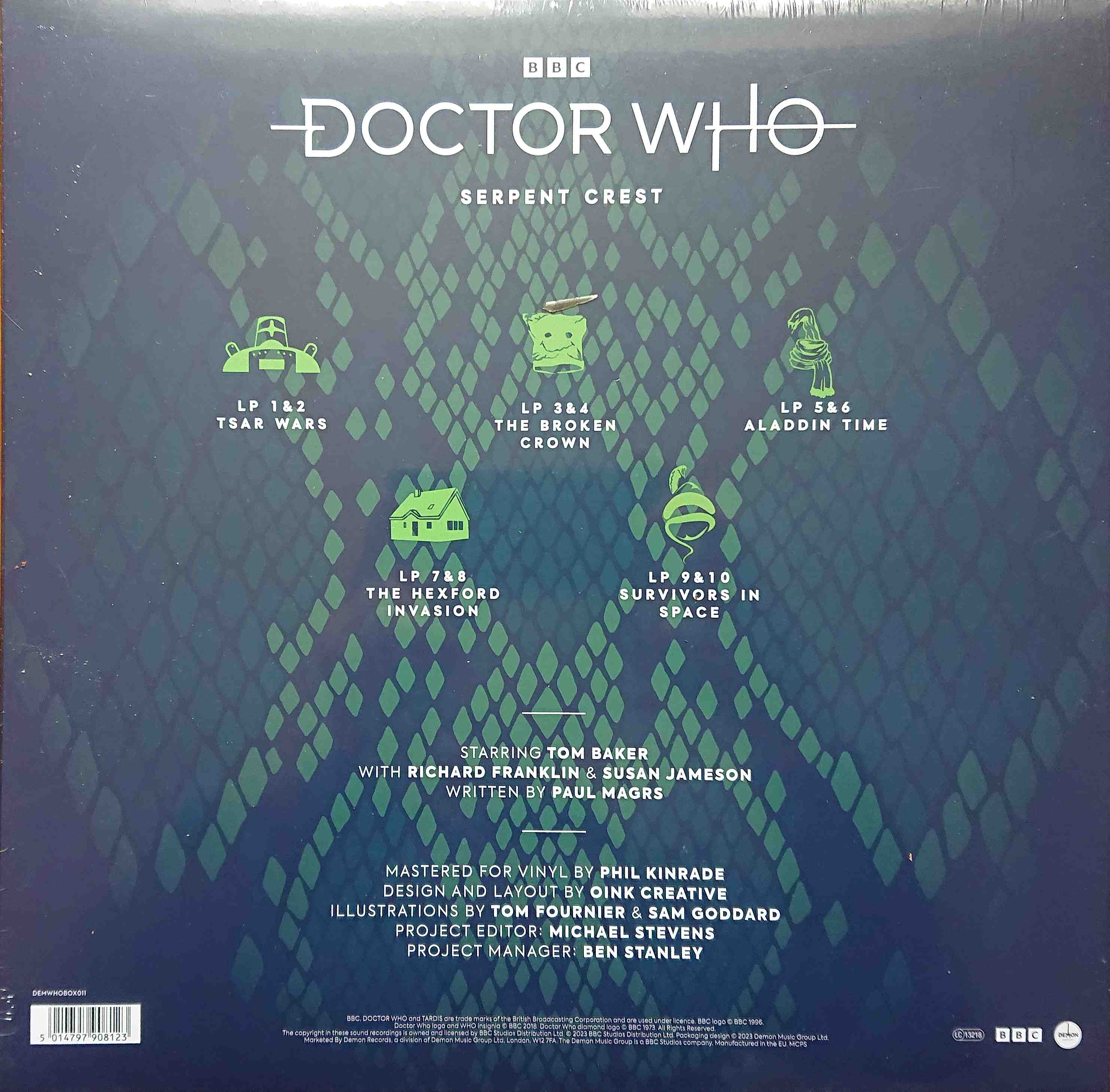 Picture of DEMWHOBOX011 Doctor Who - Serpent Crest by artist Paul Magrs from the BBC records and Tapes library